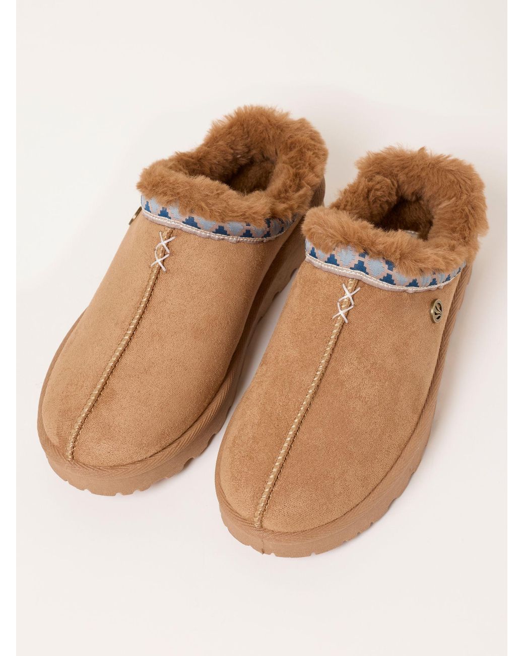 FatFace Blue Lyra Mule Slippers