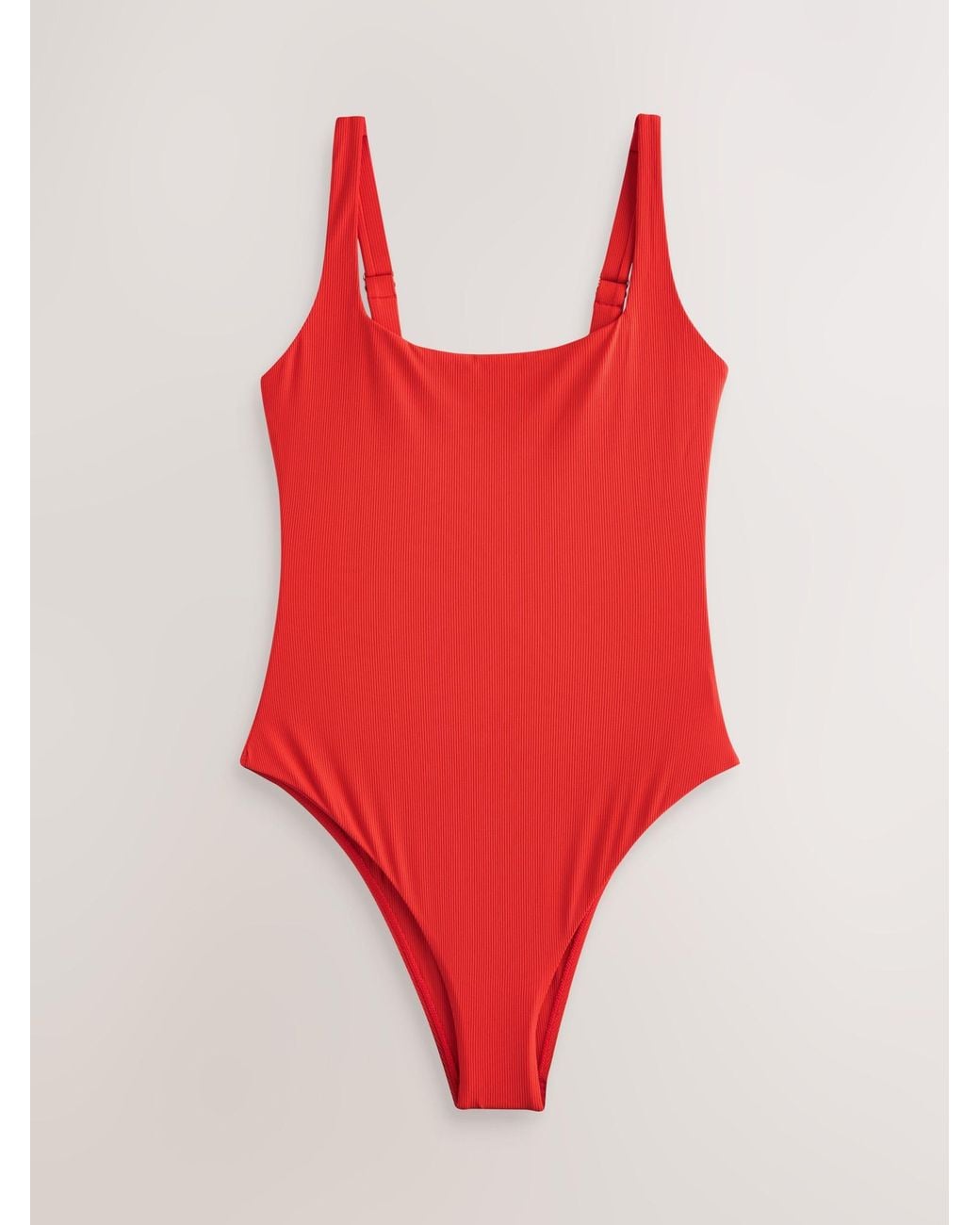 Next Red Square Neck Swimsuits 3 Pack