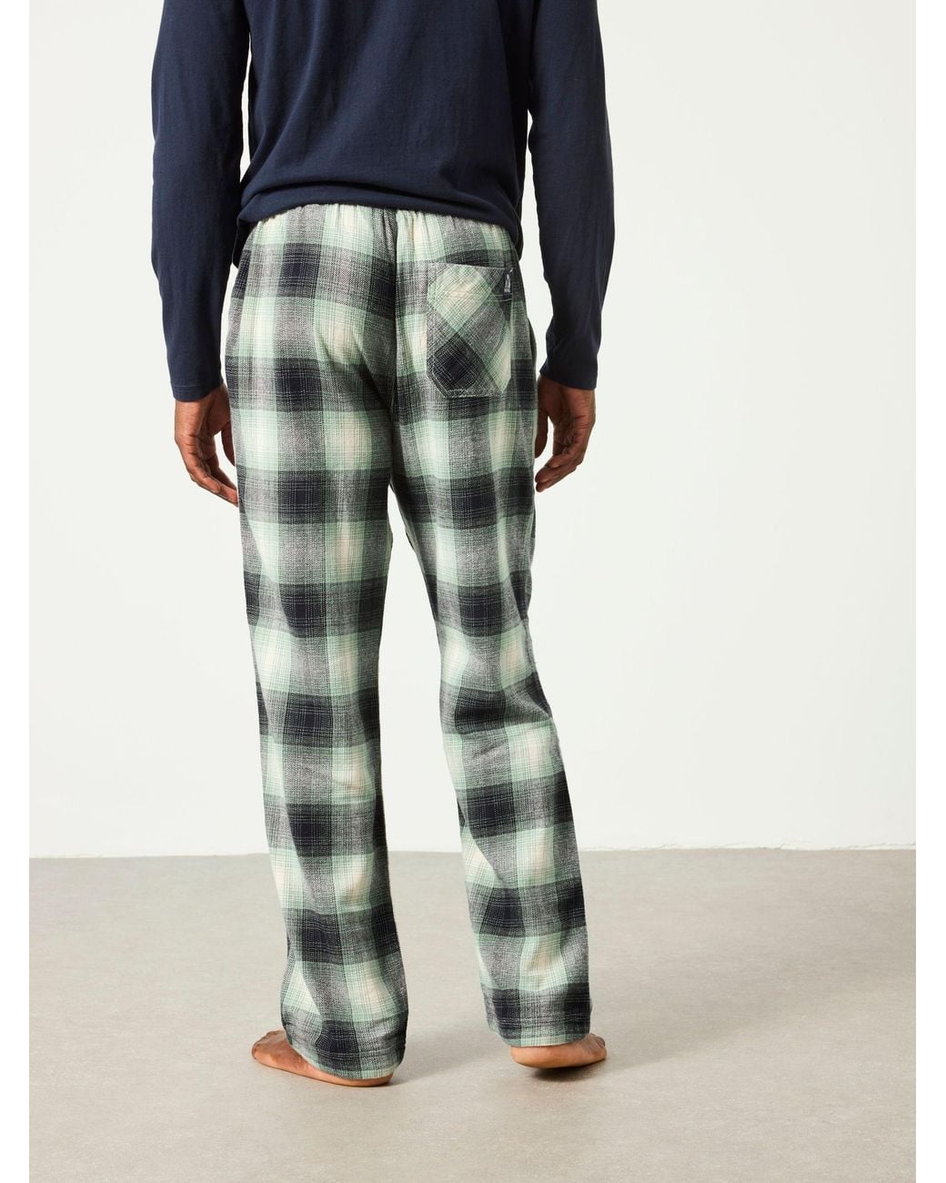 FatFace Green Fatface Hamilton Check Pyjama Bottom for men