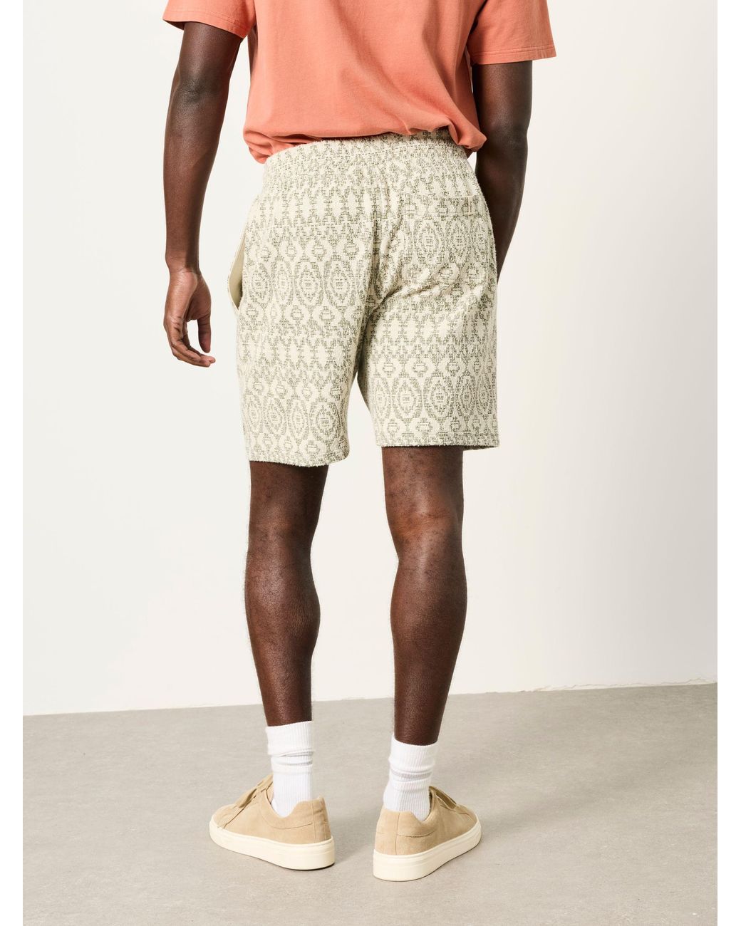 FatFace Gray Fatface Jacquard Drawstring Shorts for men