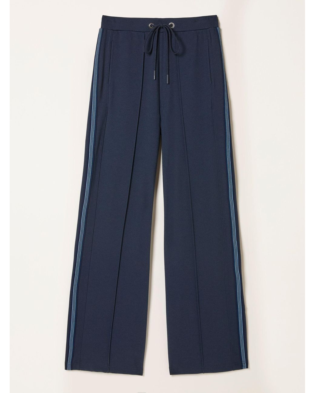 FatFace Blue Ely Ponte Wide Leg Trouser