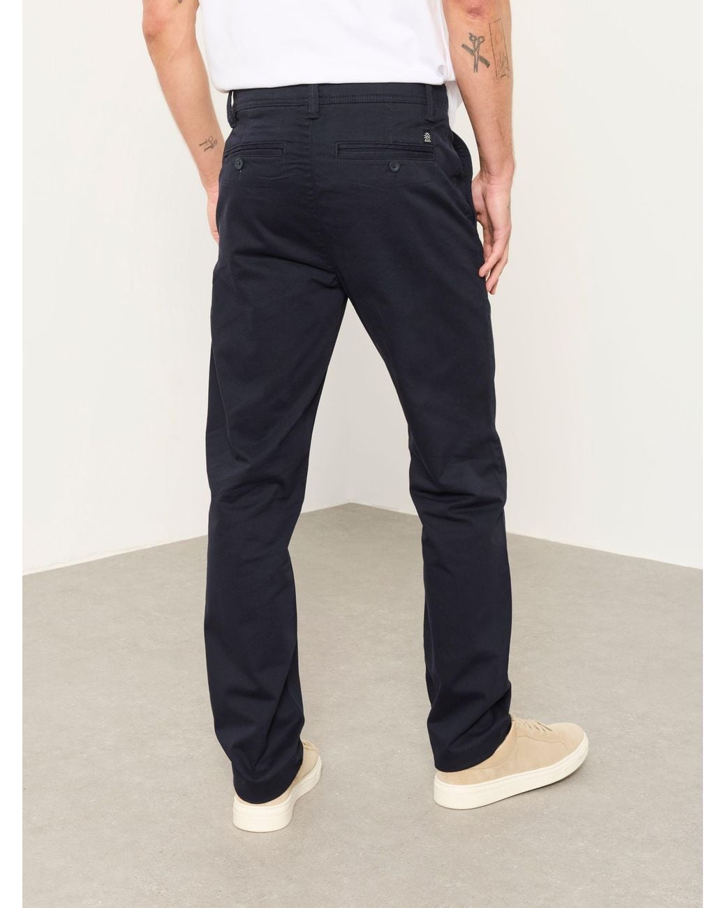 FatFace Blue Fatface Carbis Straight Fit Chinos for men