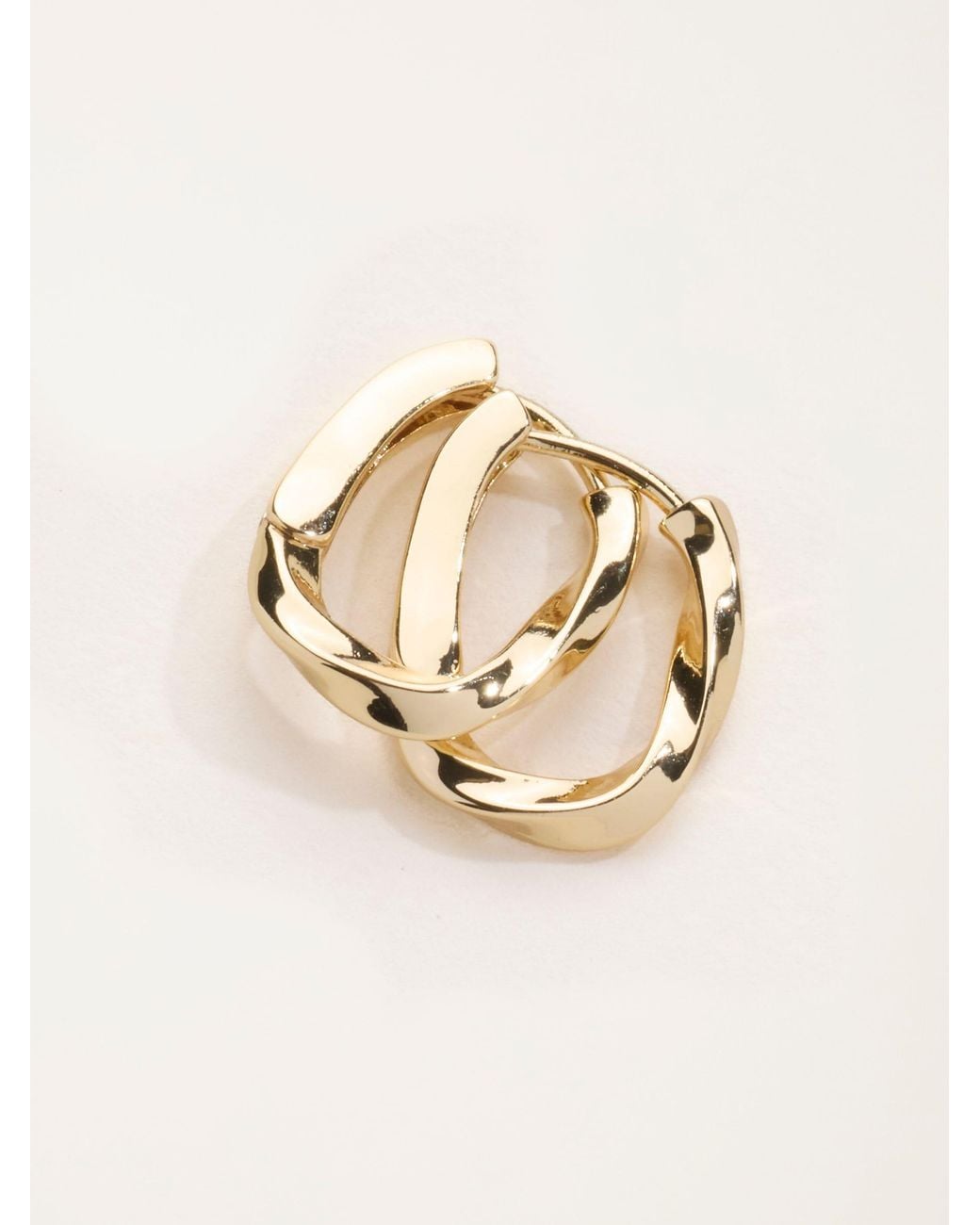 FatFace Natural Fatface Tone Twist Hoop Earrings