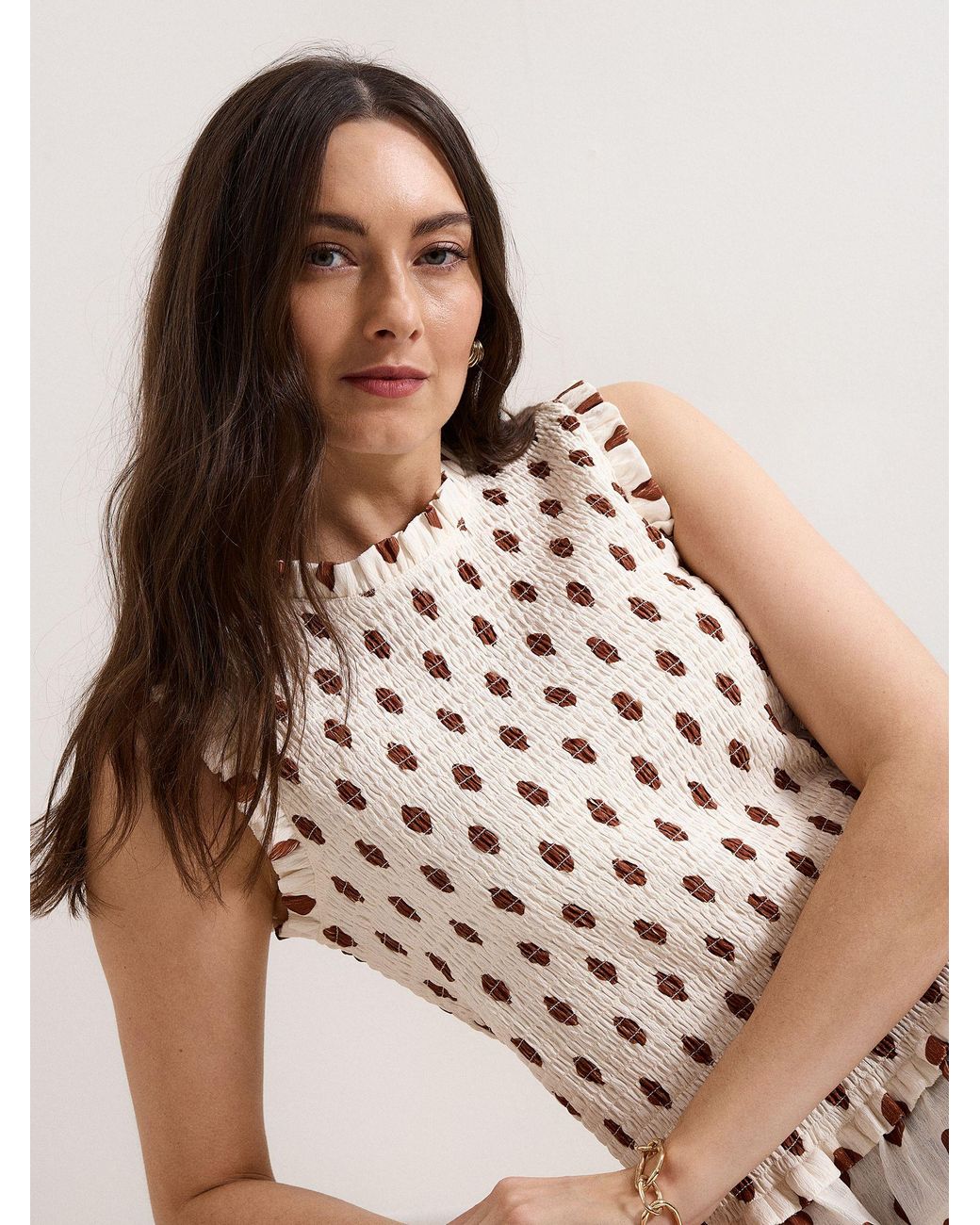 Phase Eight Pink Lenora Spot Top