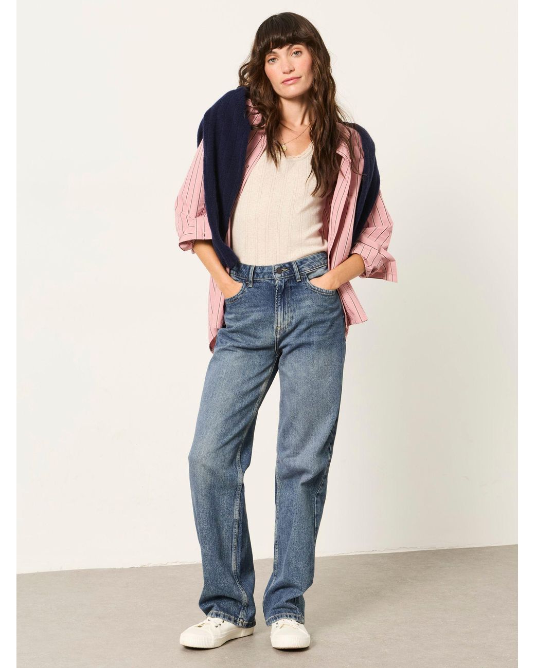 FatFace Blue Filby Relaxed Straight Jeans