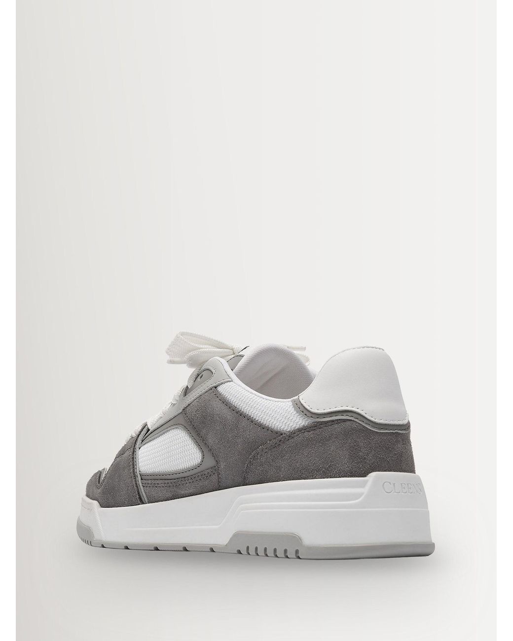 Cleens White Layup Trainers for men
