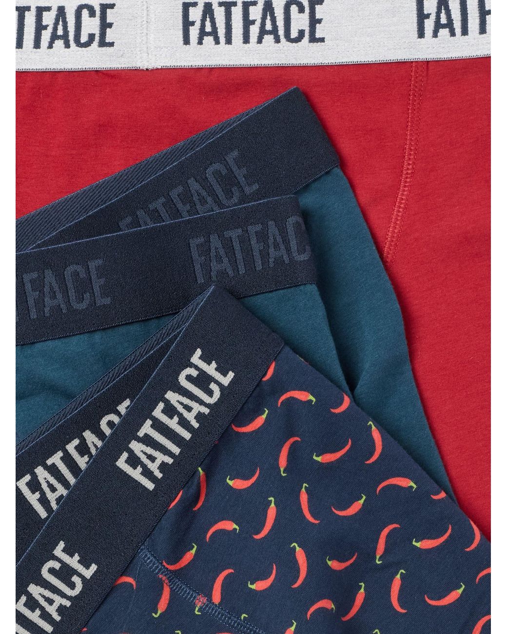 FatFace Blue 3 Pack Boxers for men