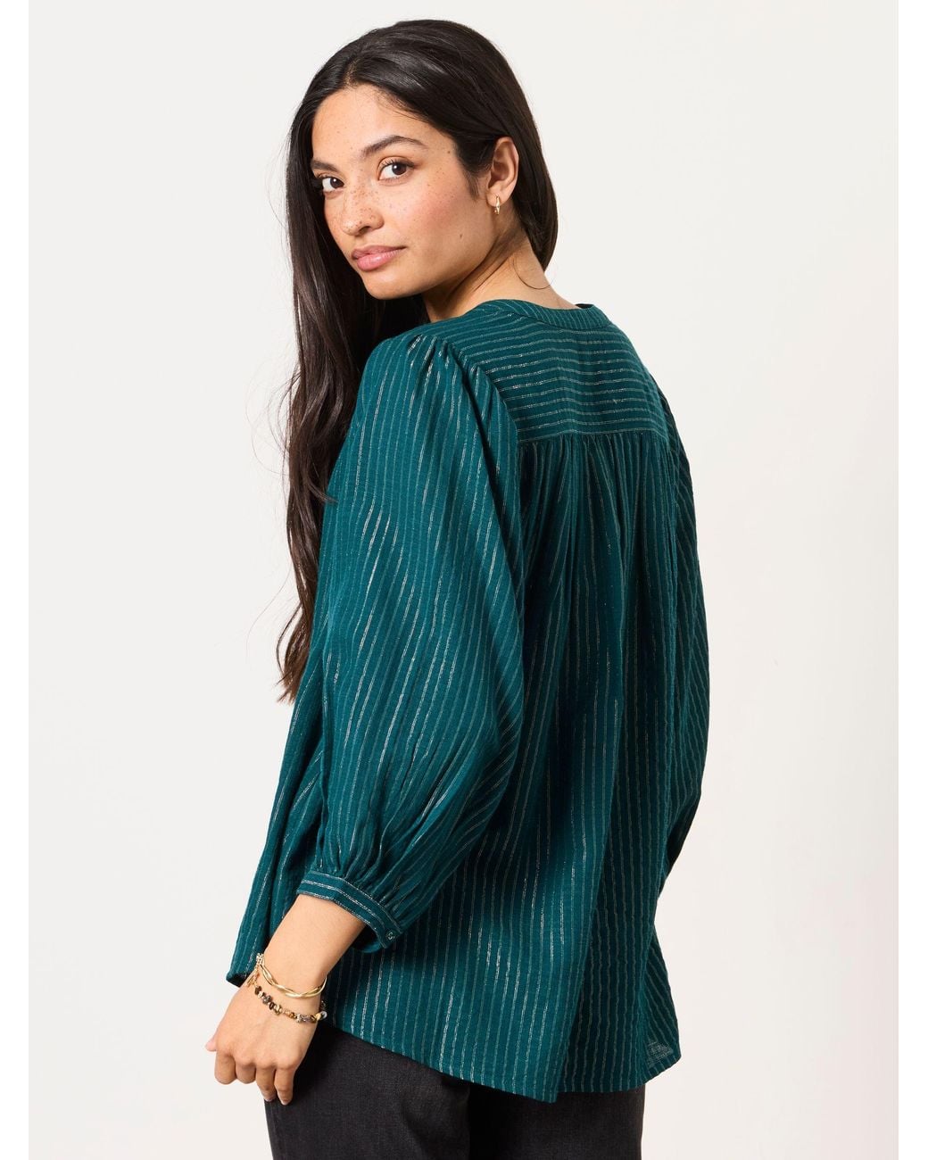 FatFace Blue Ellen Blouse