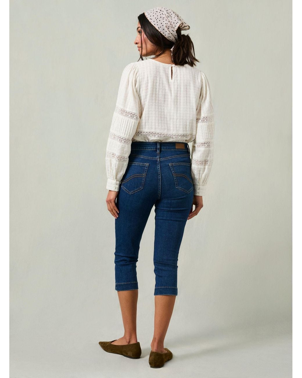 FatFace Blue Etta Capri Jeans