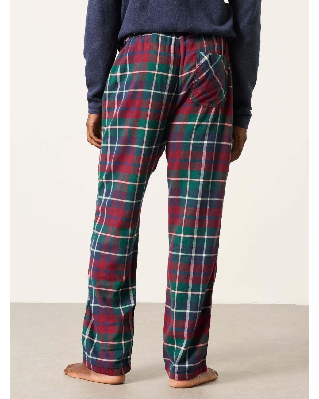 FatFace Blue Moray Check Pyjama Bottom for men