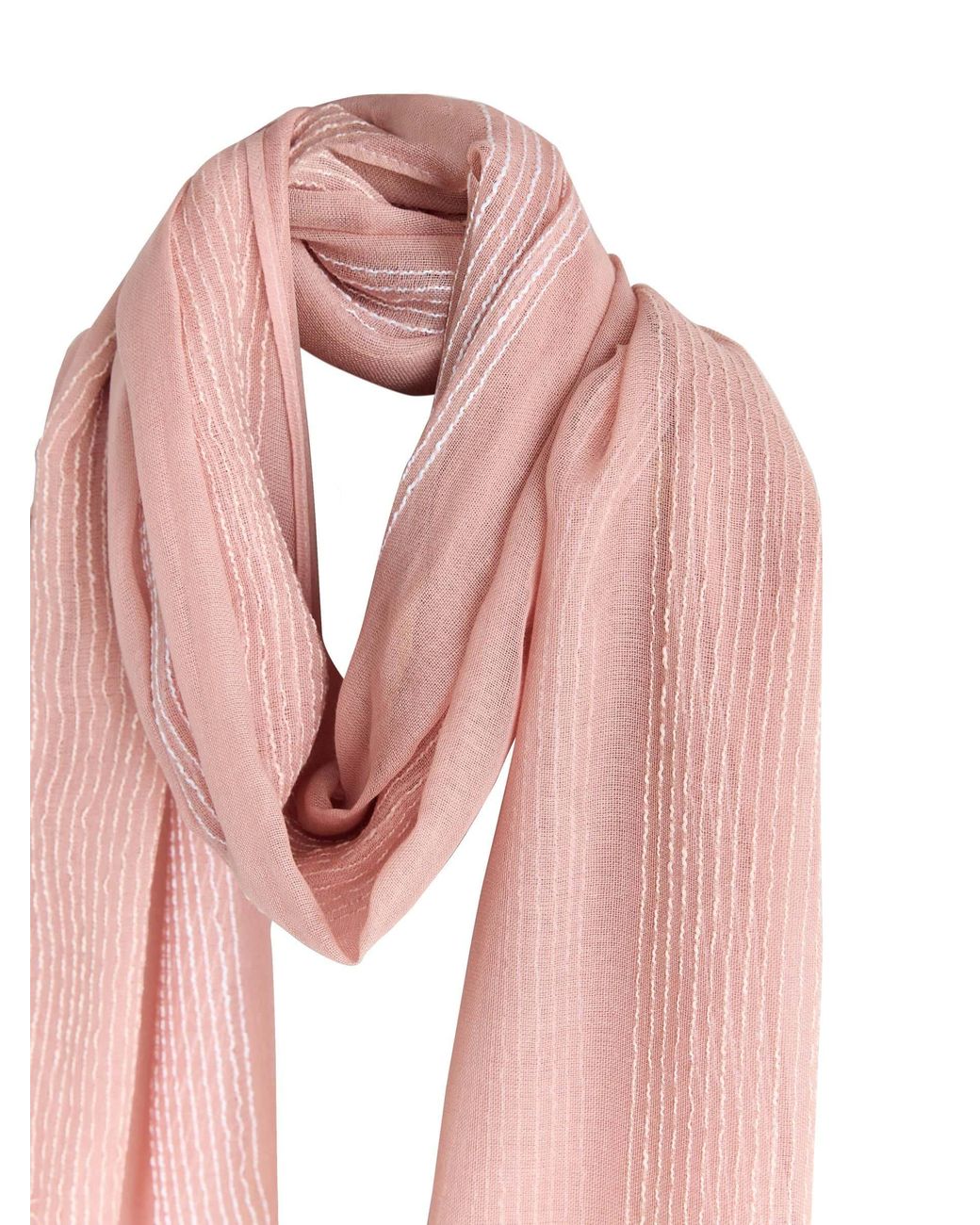 Next Pink Sparkle Stripe Lightweight Scarf