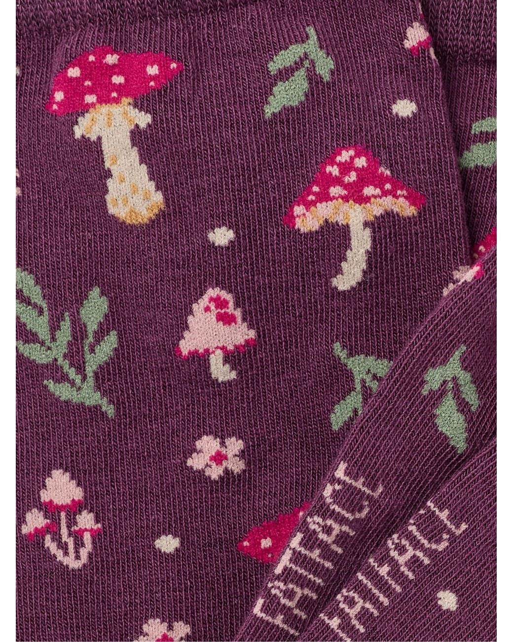 FatFace Purple Fatface Toadstool Socks
