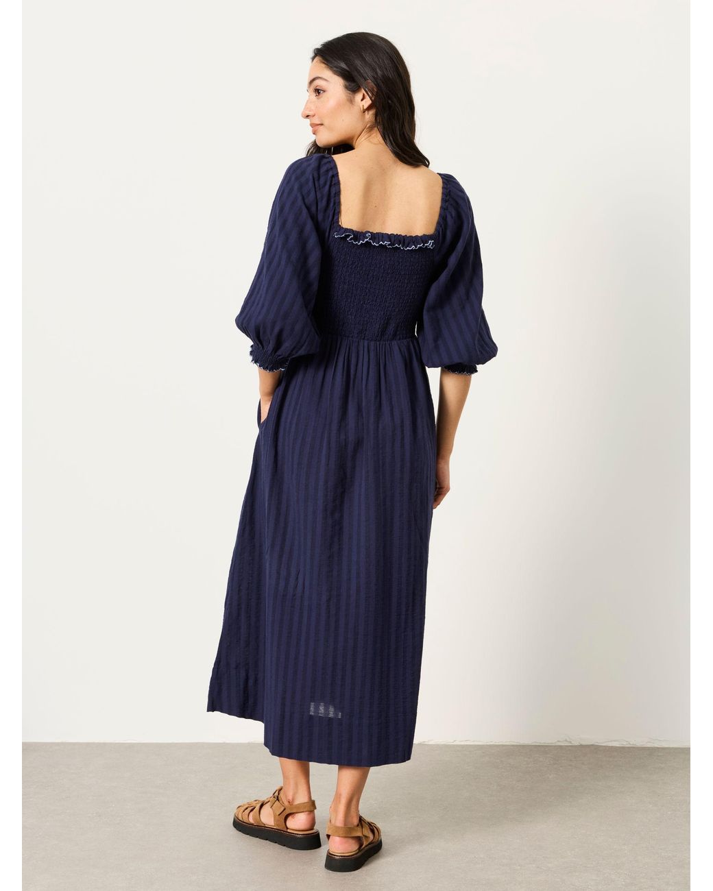 FatFace Blue Fatface Amelie Midi Dress