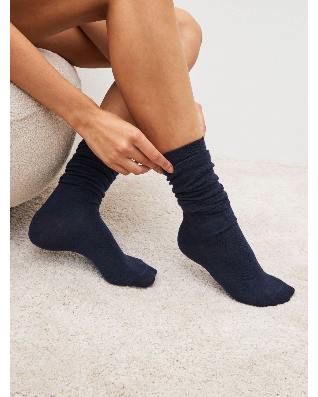 Next Blue Modal Blend Knee High Socks 2 Pack