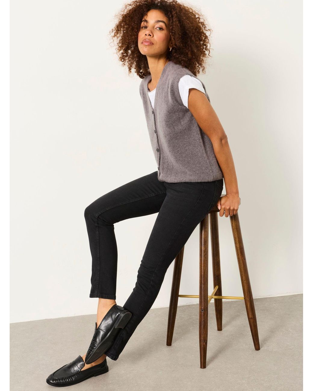 FatFace Black Shenley Slim Leg Jeans
