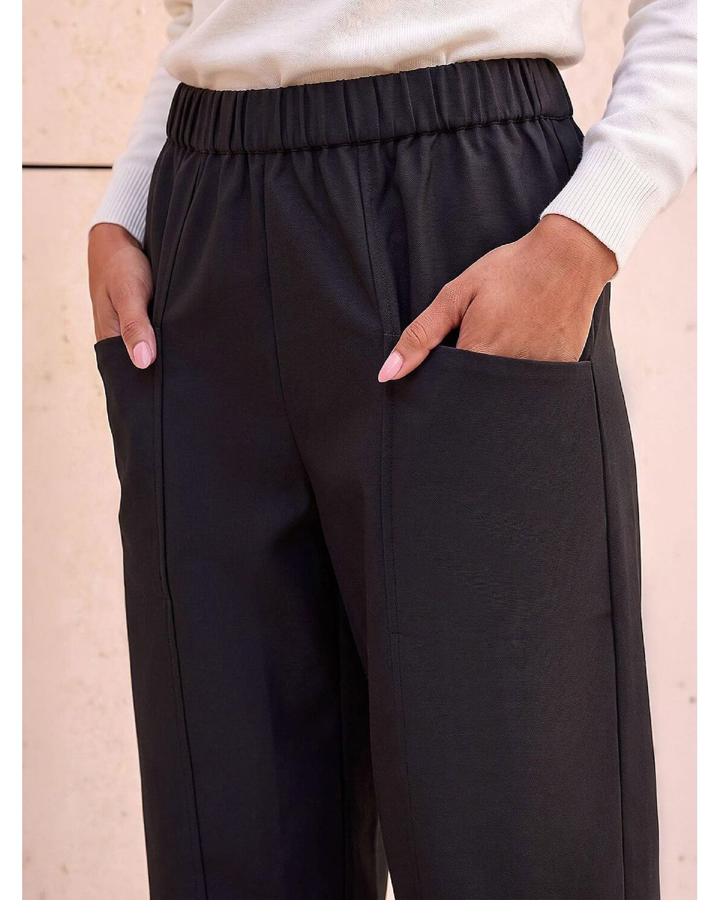 Pokit Romal Roman Petite Patch Pocket Trousers in Black | Lyst