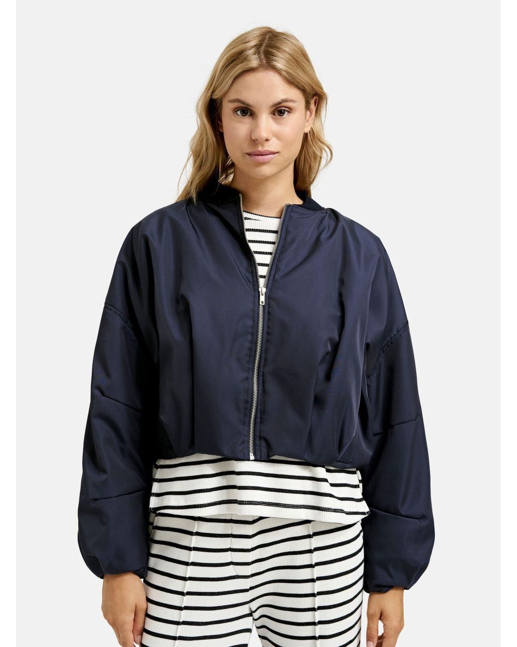 Smith & Soul Blue Bomber Jacket