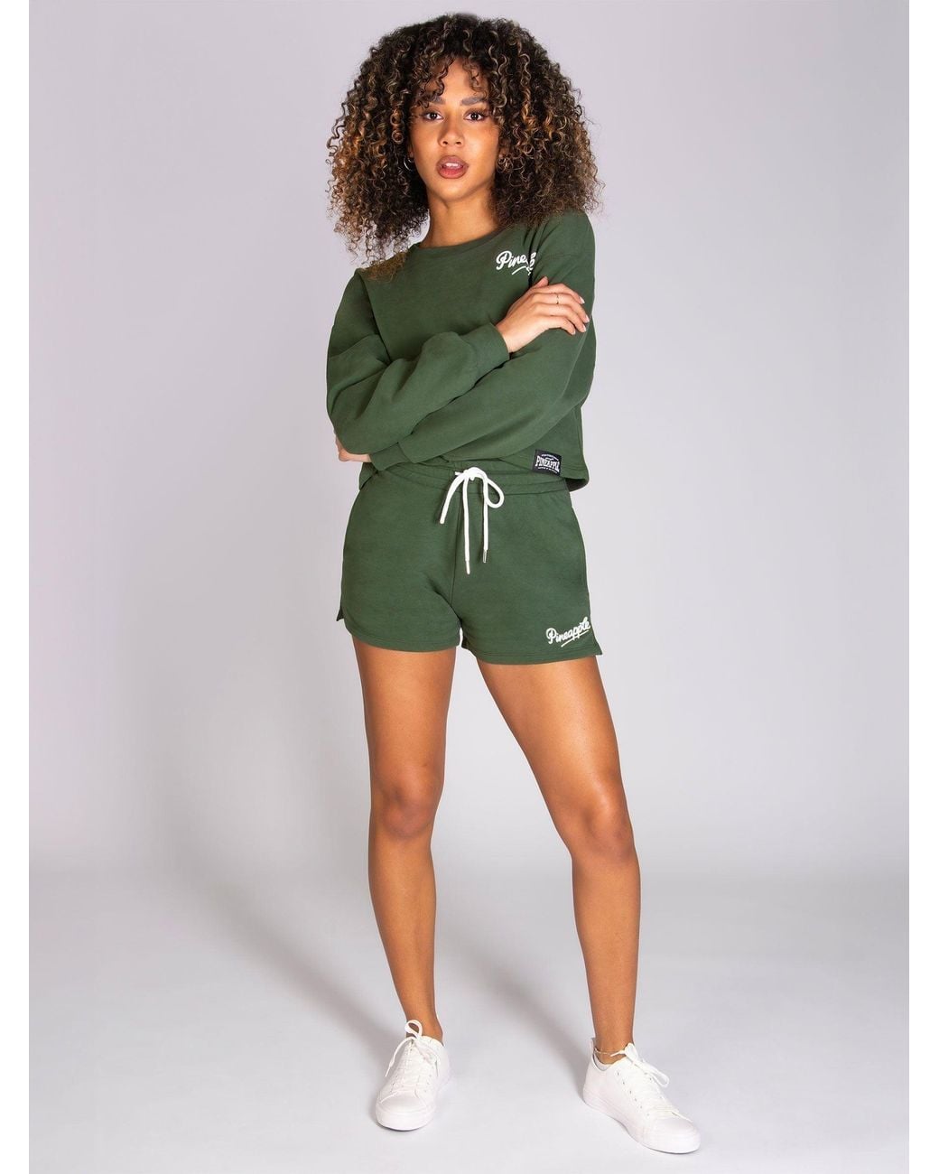 Pineapple Green Retro Shorts
