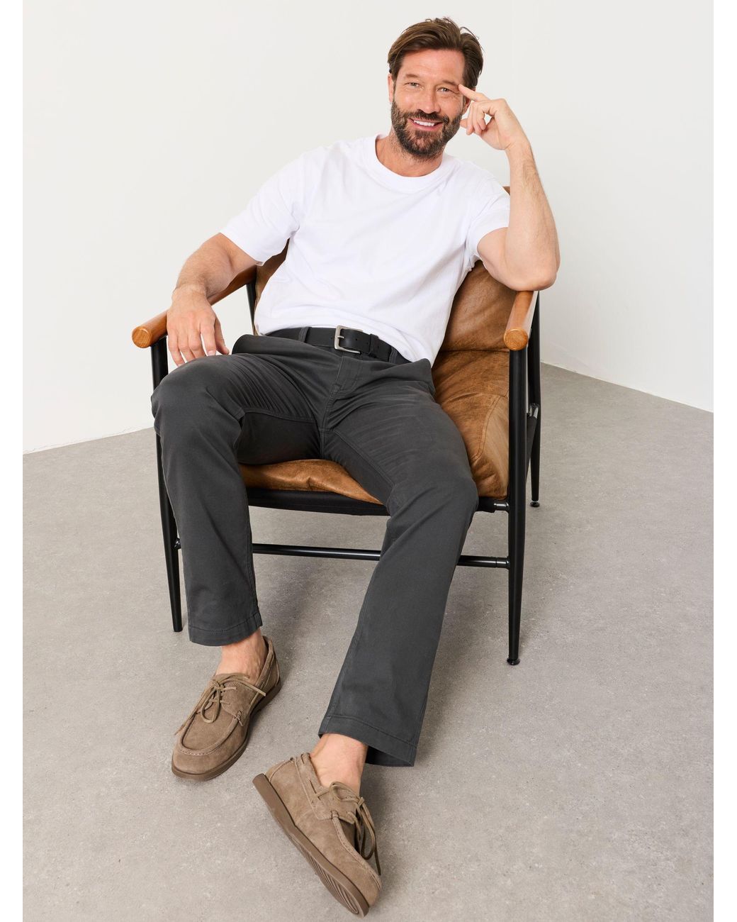 FatFace Black Hayton Slim Fit Slim Fit Chinos for men