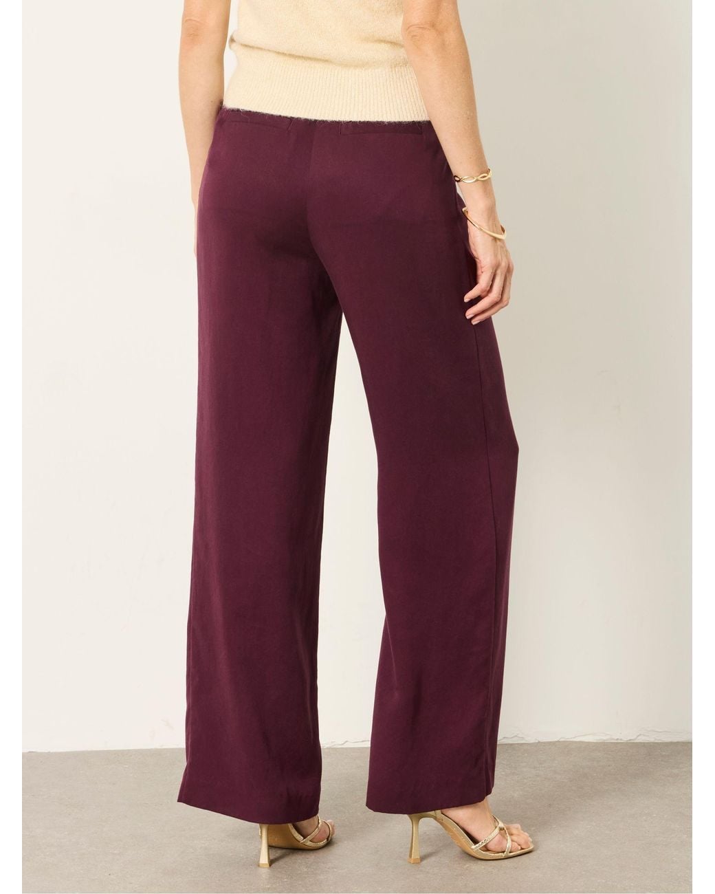 FatFace Brown Orla Wide Leg Trousers