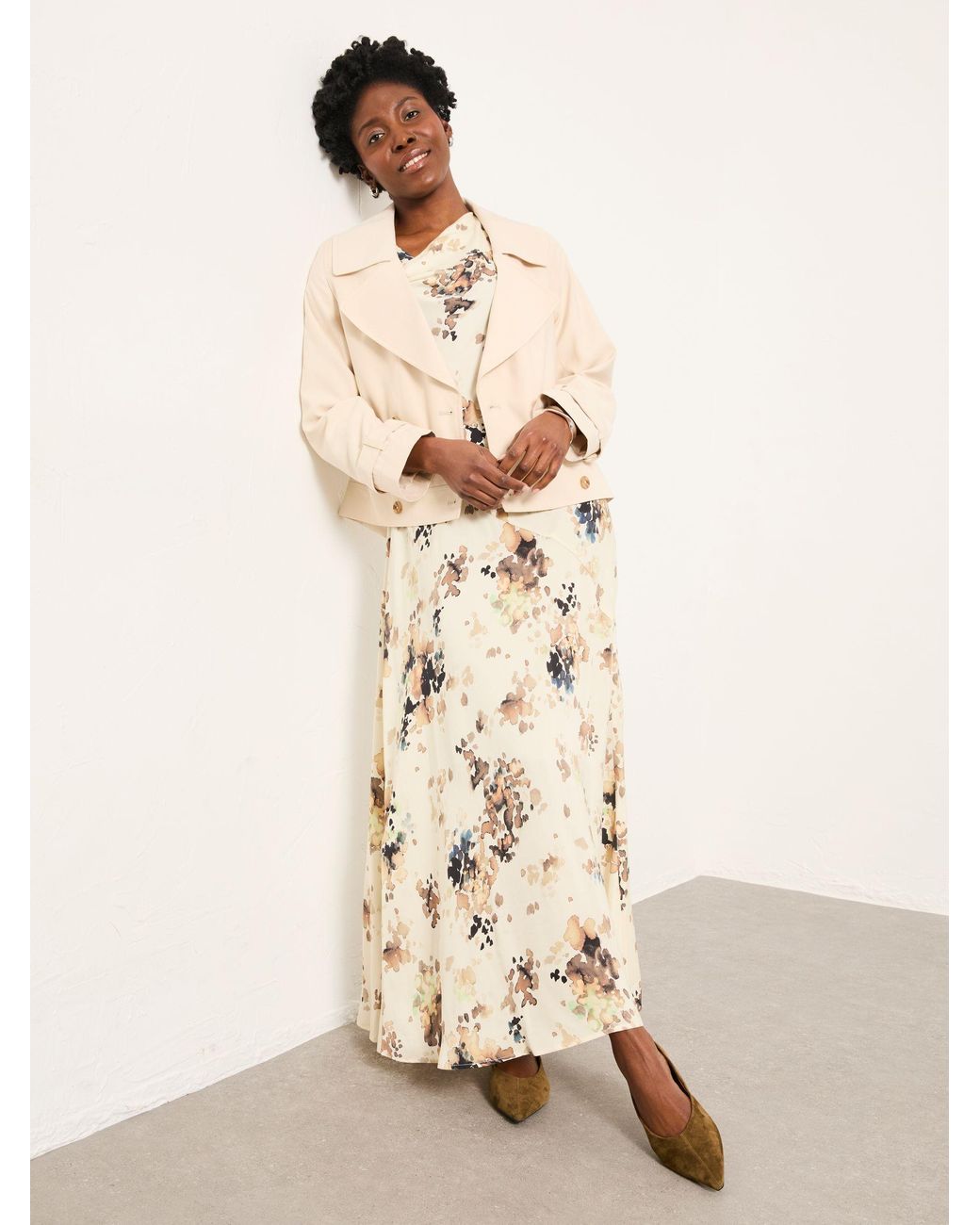 FatFace Blue Cora Regular Trench Coat