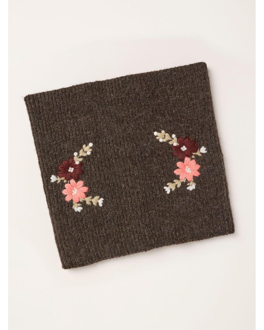 FatFace Blue Fatface Floral Embroidered Snood