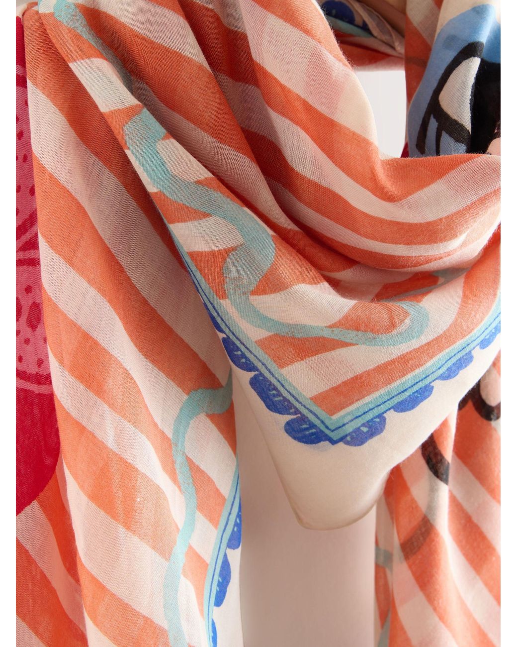 Next White Lightweight Square Scarf