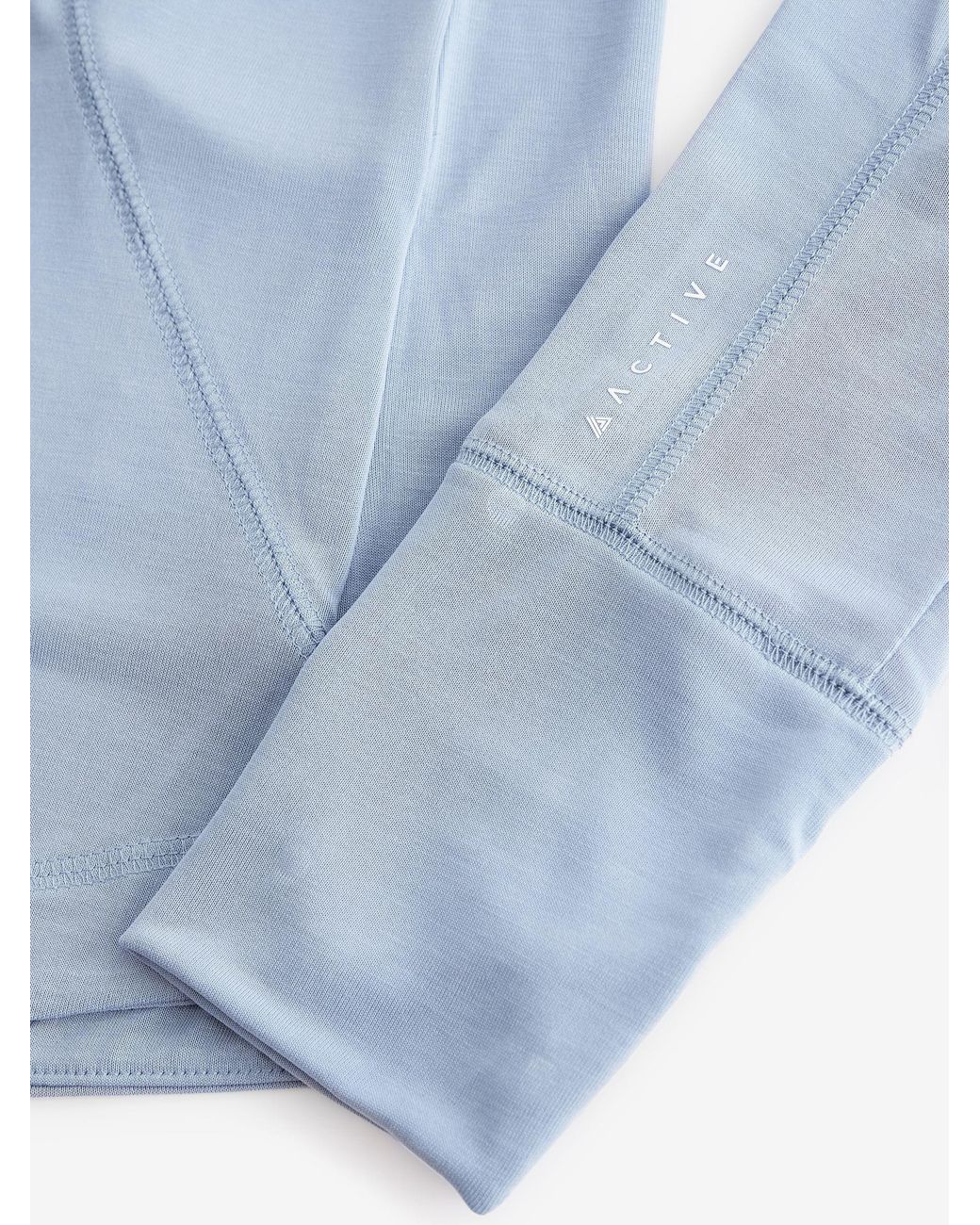 Next Blue Pale Active Open Back Soft Touch Top