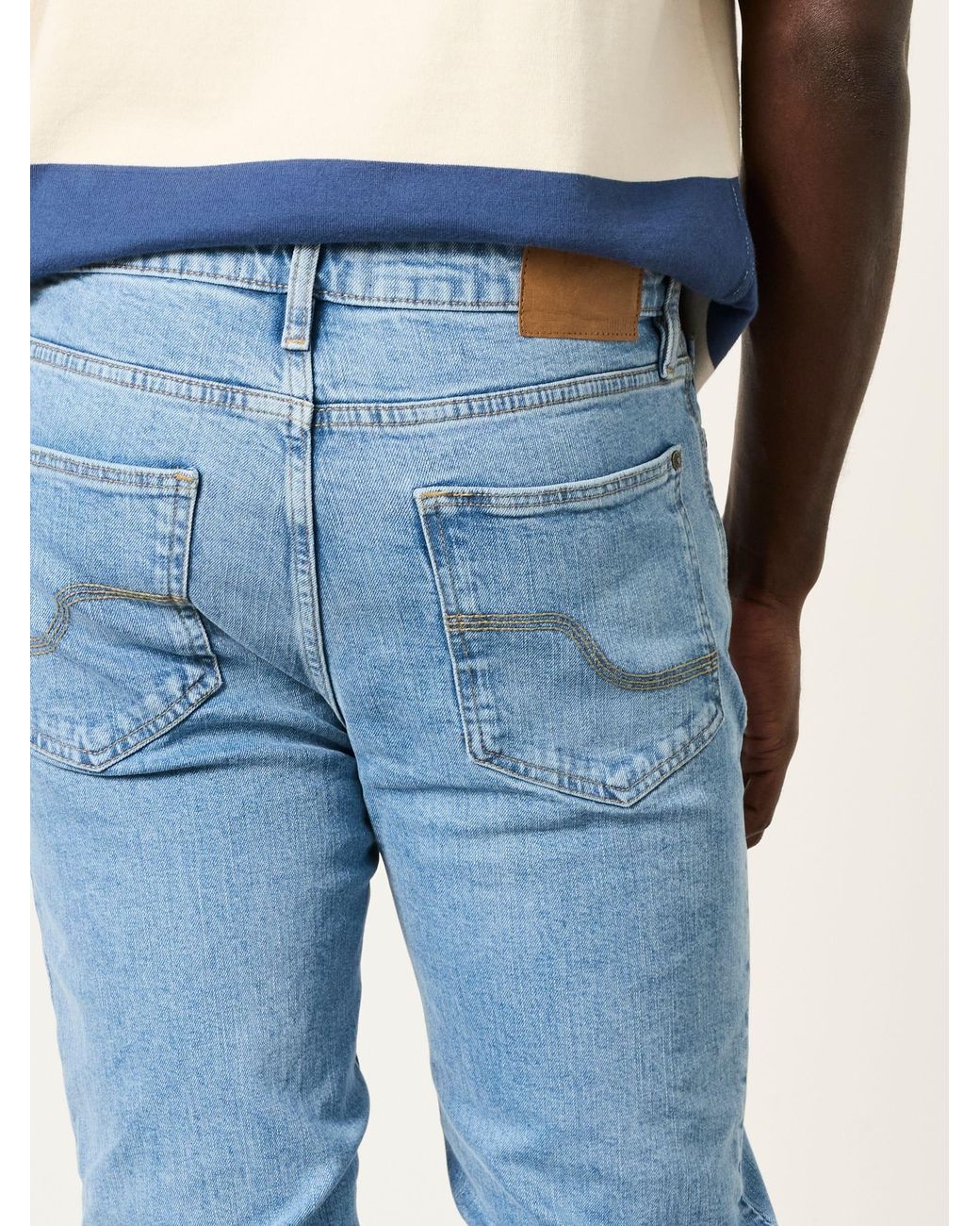 FatFace Blue Slim Fit Jeans for men