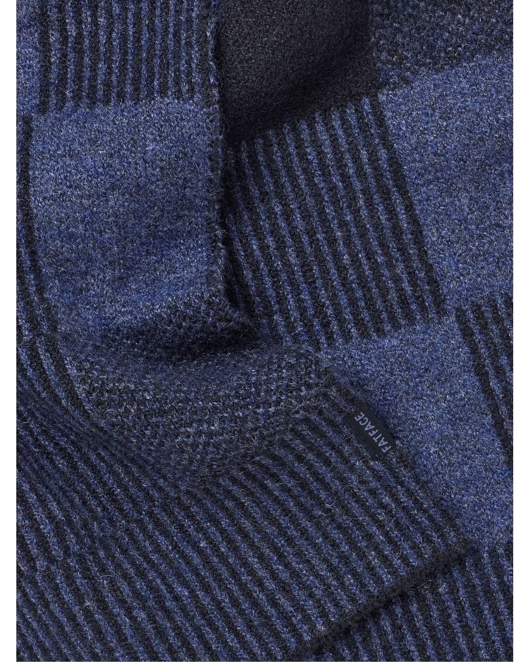 FatFace Blue Fatface Check Scarf for men
