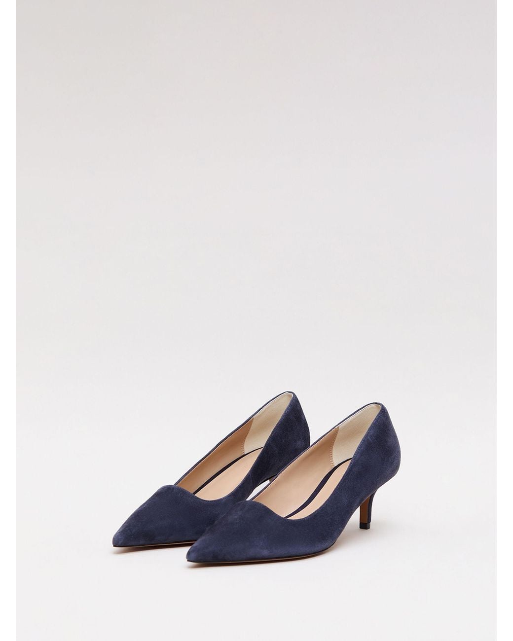 Phase Eight Blue Wildleder-Halbschuhe