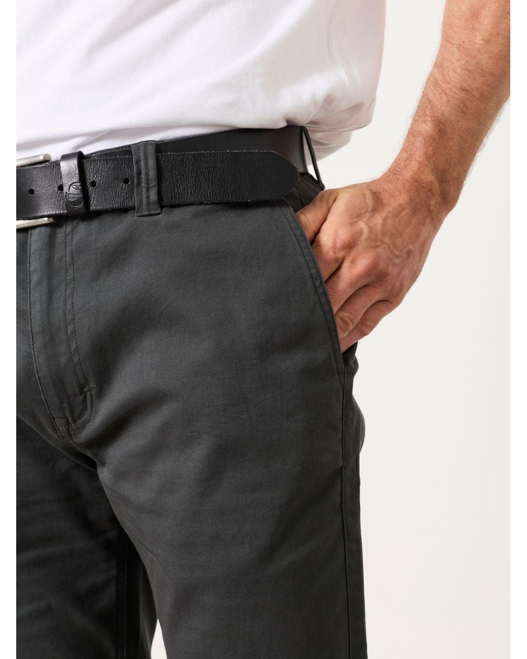 FatFace Black Hayton Slim Fit Slim Fit Chinos for men
