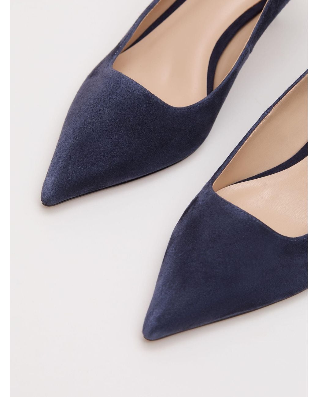 Phase Eight Blue Wildleder-Halbschuhe