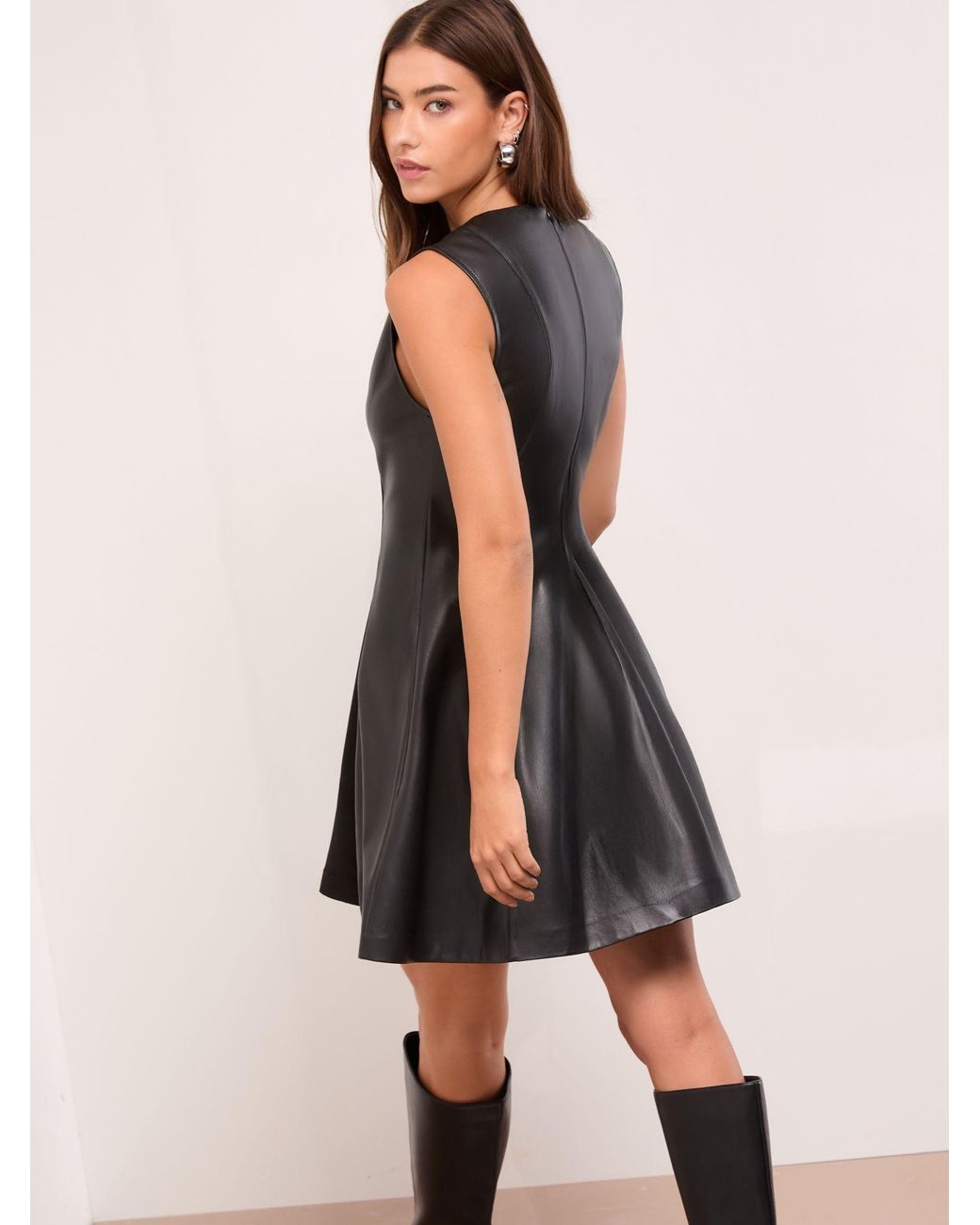 Lipsy Mini Fit And Flare Dress in Natural | Lyst Lipsy Mini Fit And Flare Dress in Natural | Lyst