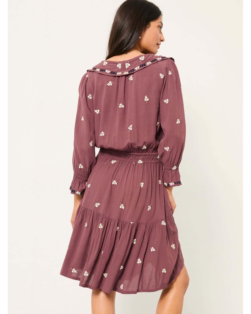 FatFace Orla Petite Embroidered Dress