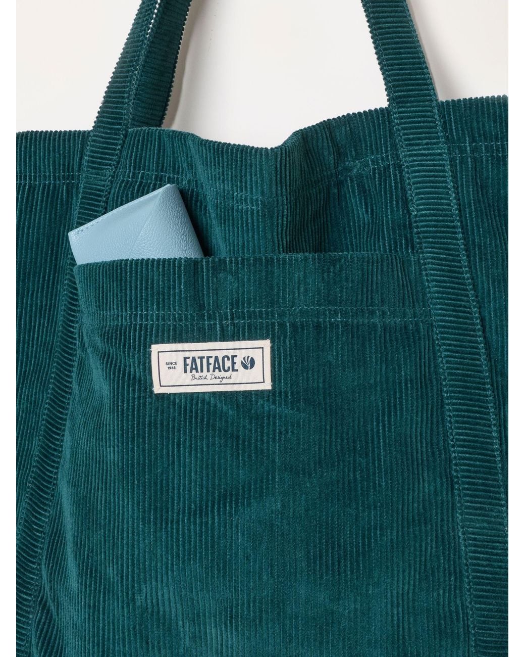 FatFace Green Fatface Astrid Cord Tote Bag