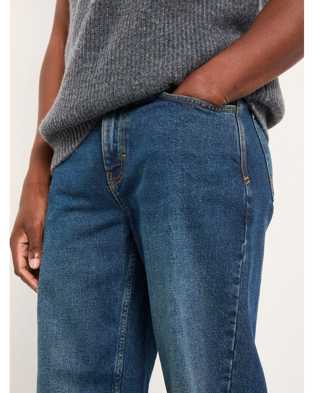 FatFace Blue Loose Fit Jeans for men