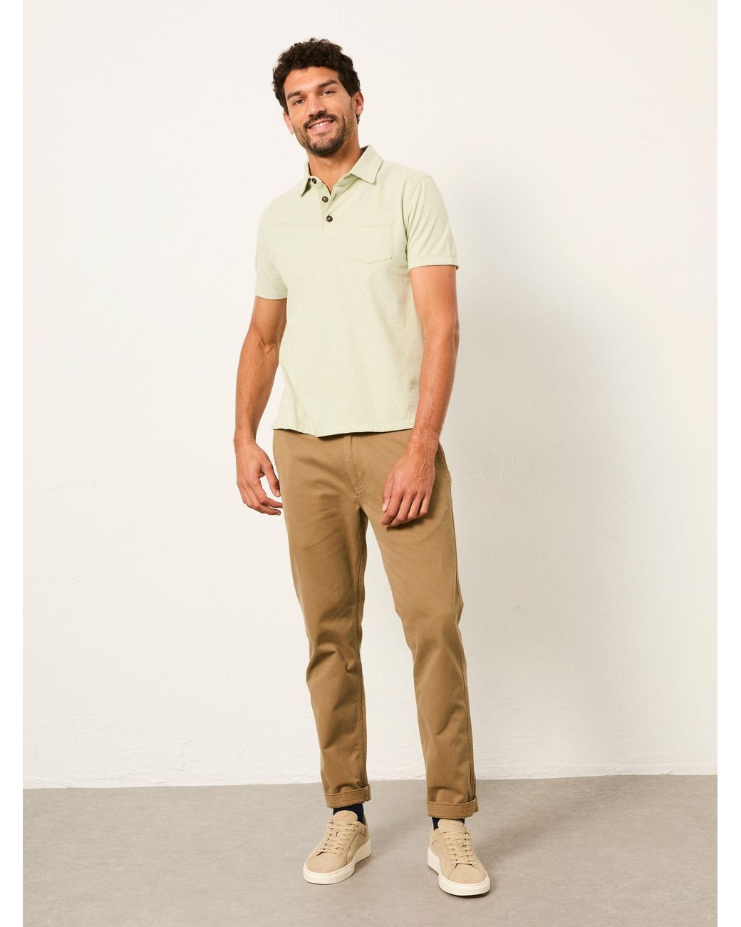 FatFace Green Fatface Elm Polo Shirt for men