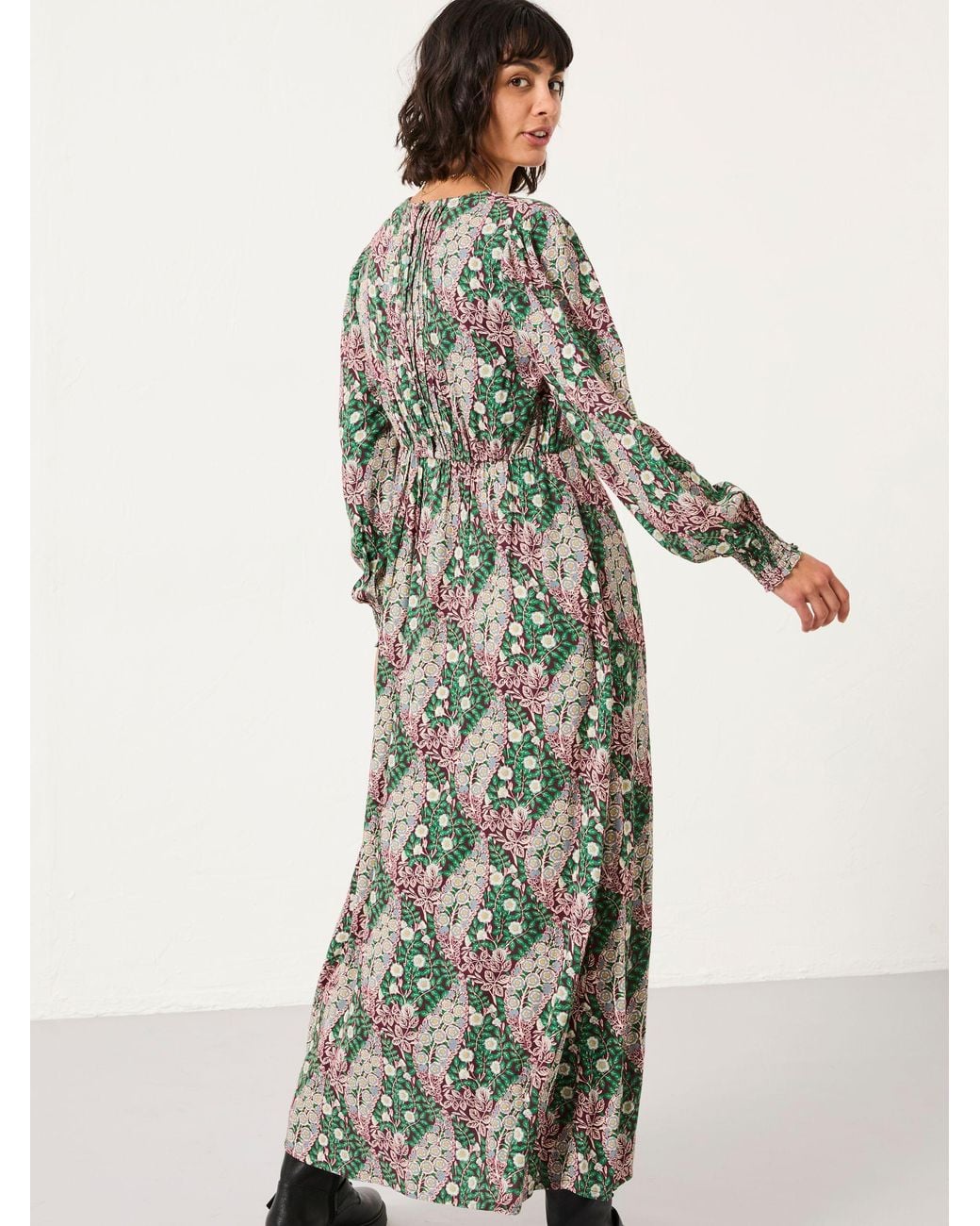 FatFace Multicolor Regular Japanese Rose Midi Dress