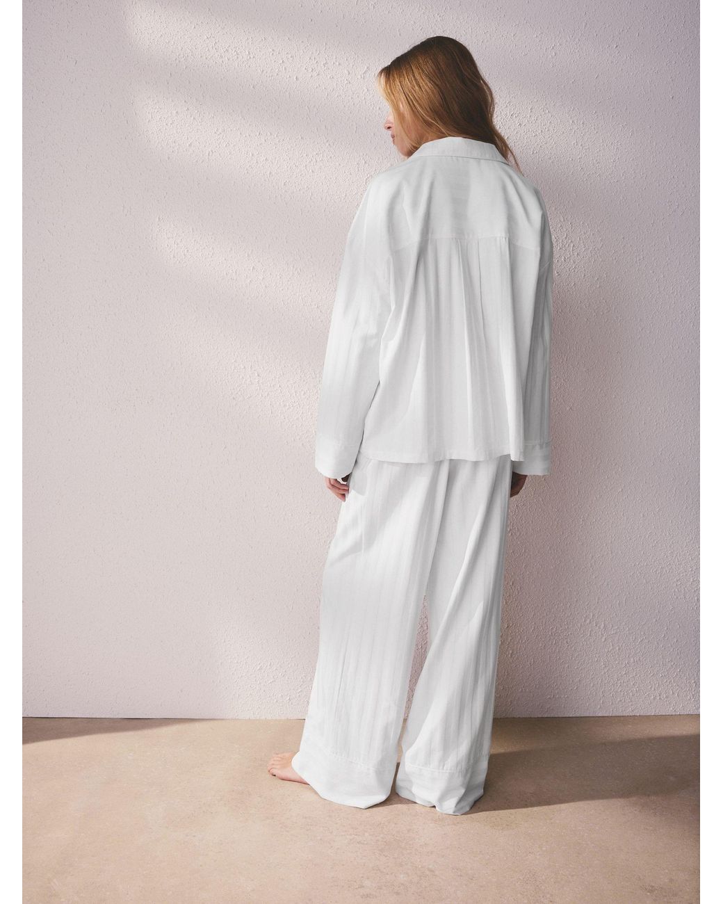 Next White Studio Button Through Pyjamas