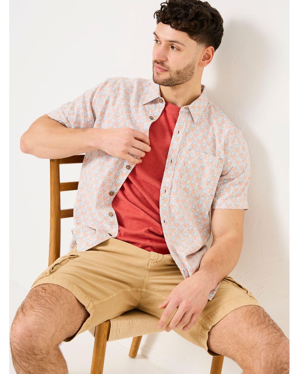 FatFace Multicolor Short Sleeve Shirt for men