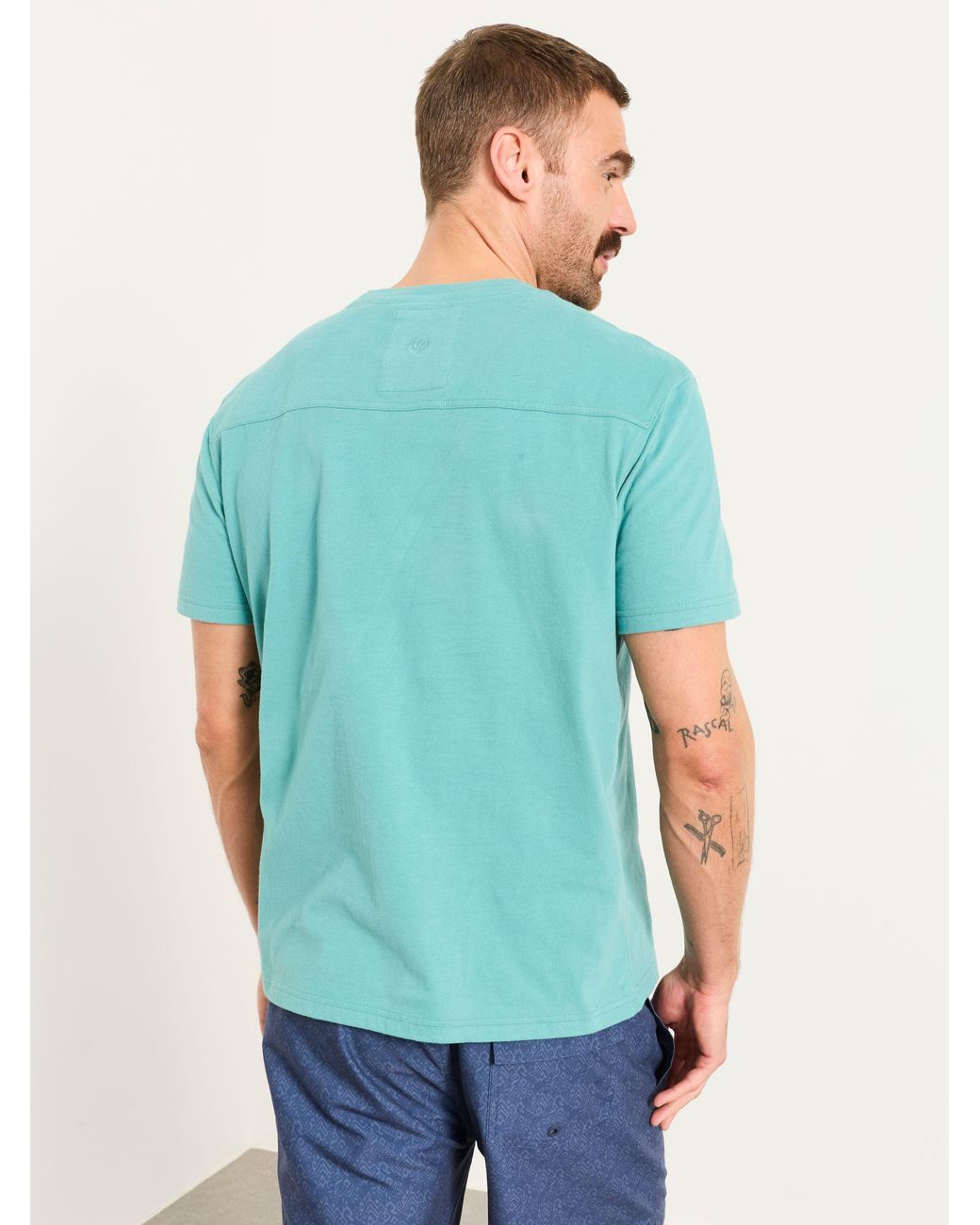 FatFace Green Landscape Stamp Graphic T-Shirt for men