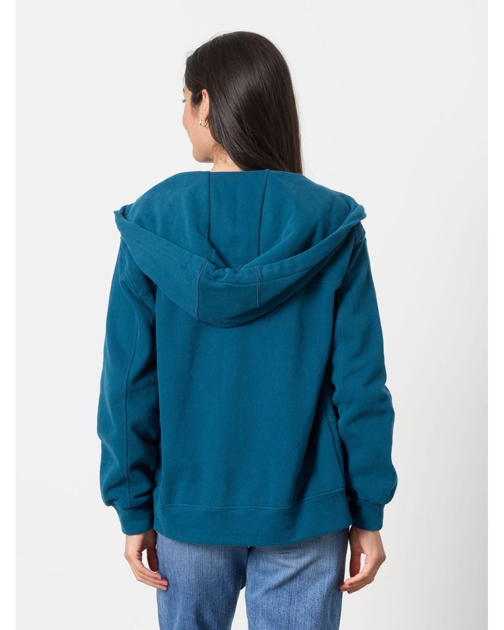 FatFace Blue Fern Zip Through Hoodie