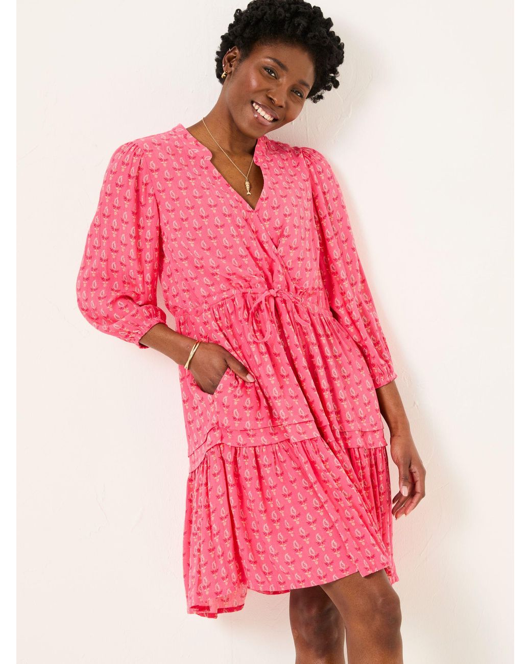 FatFace Red Nancy Dress