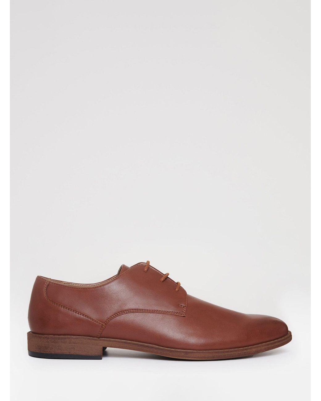 Threadbare Brown Derby Shoes for men