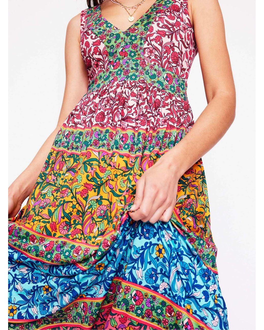 Boden Multi Olympia Jersey Maxi Dress in Green | Lyst