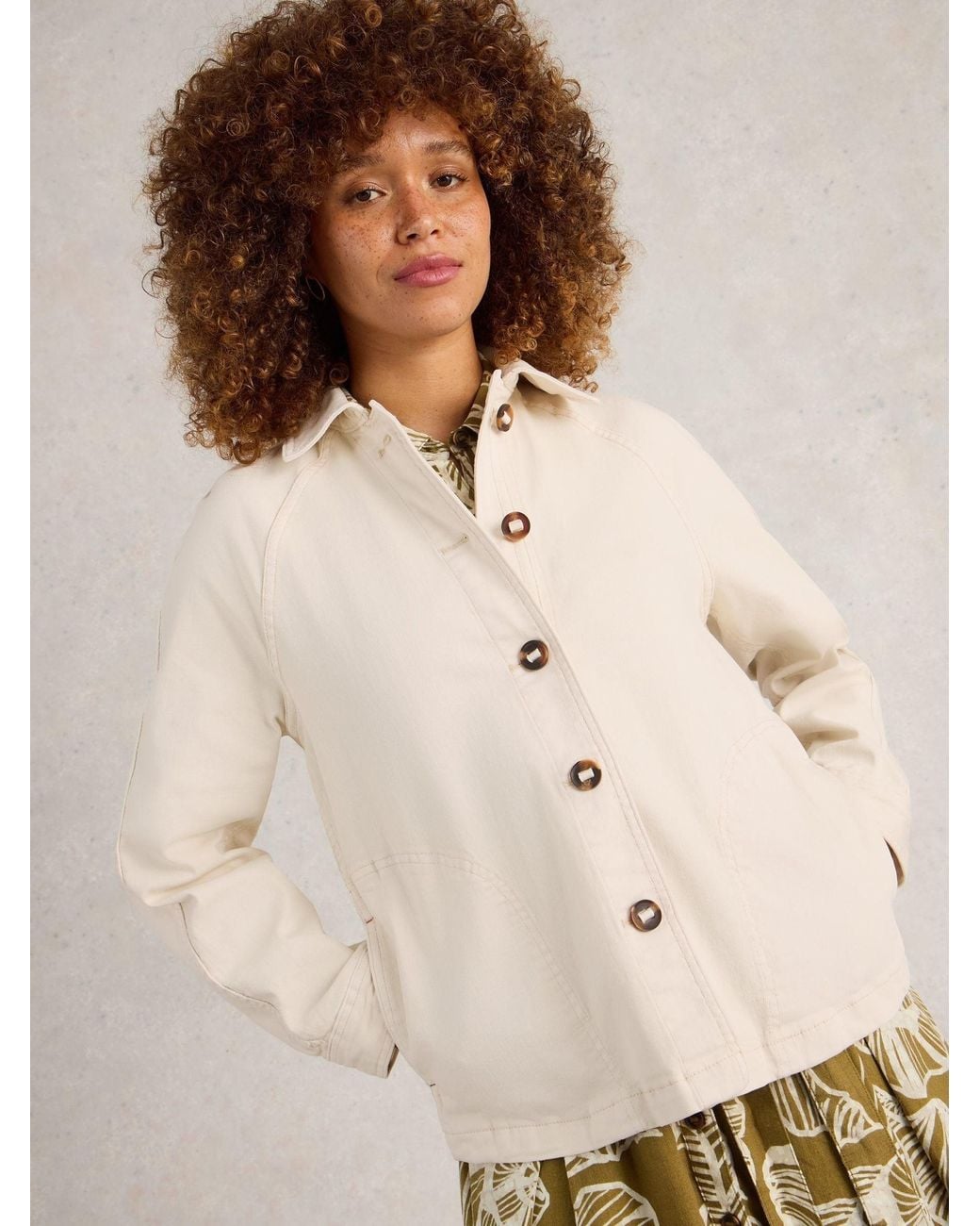 White Stuff Natural Eden Denim Jacket