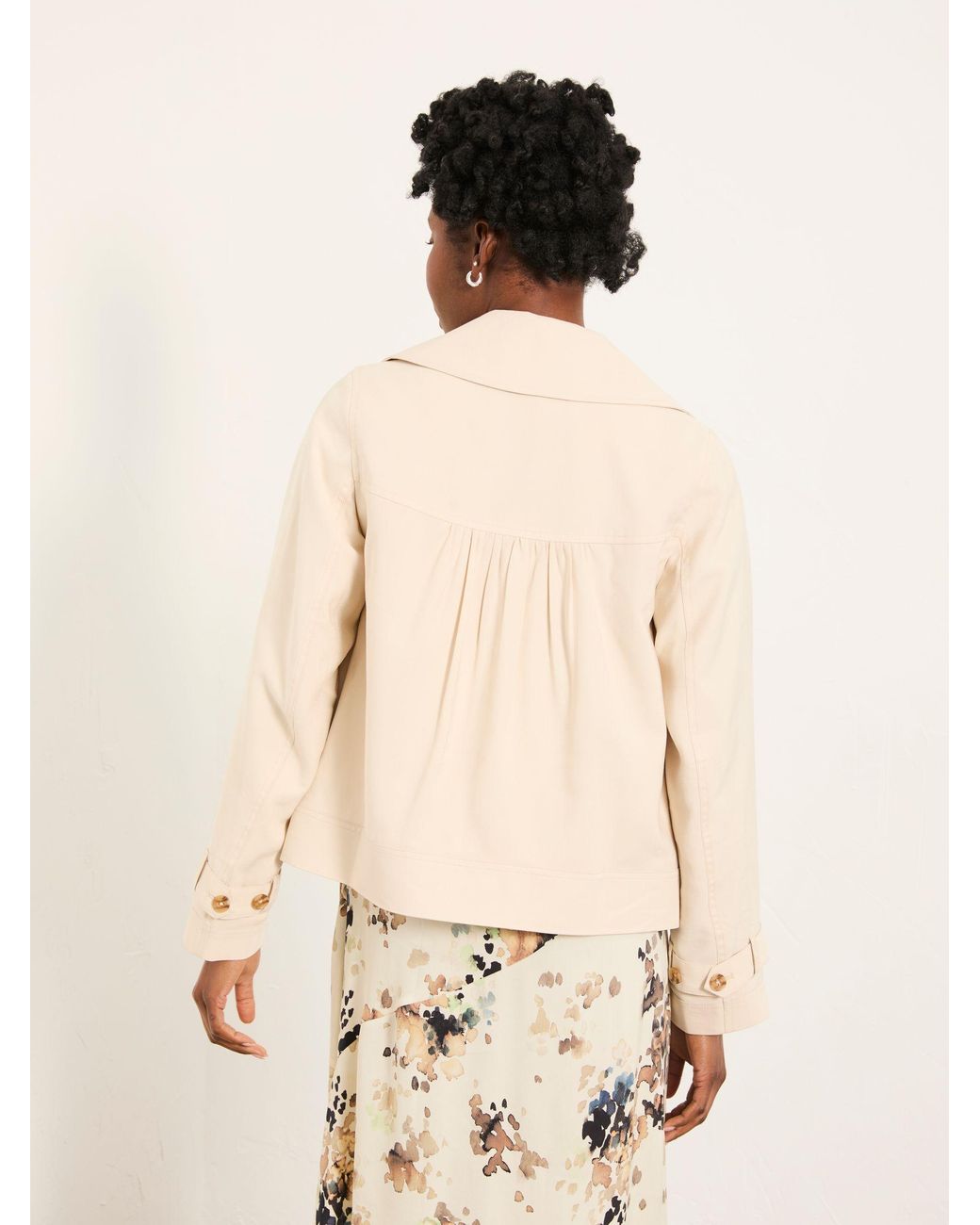FatFace Natural Cora Petite Trench Coat