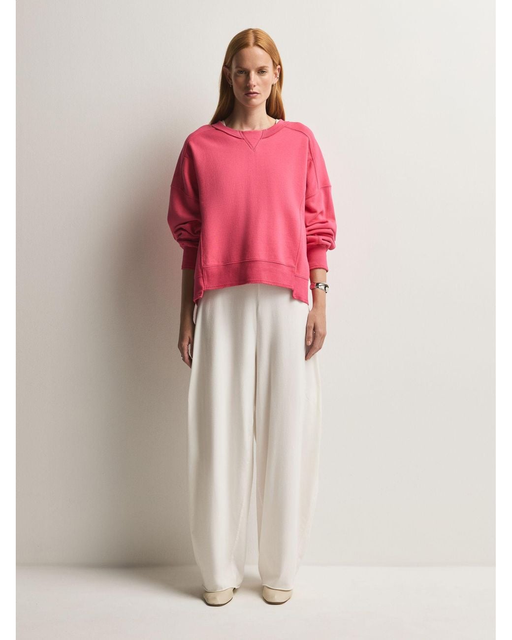 Fp Movement Pink Intercept Pullover Sweat Top