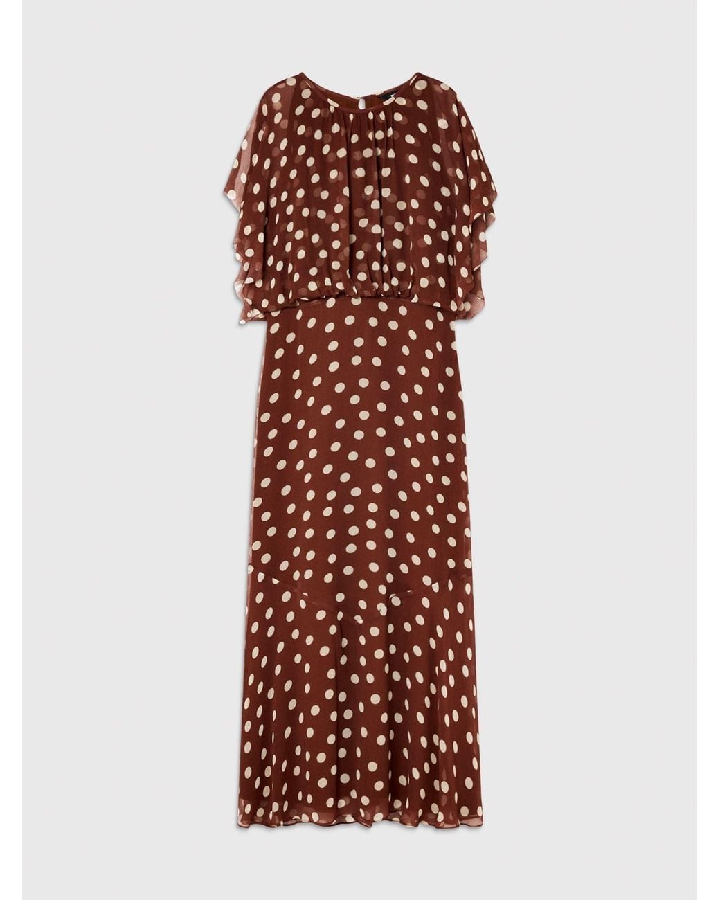 Whistles Red Petite Polka Dot Print Midi Dress